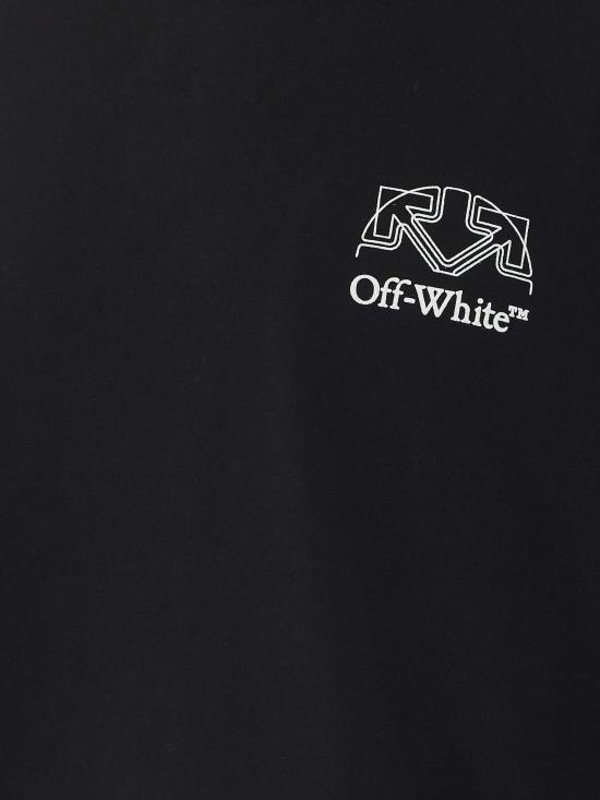 26FW 오프화이트 반팔 티셔츠 OMAA120F26JER01E 001 BLACK - OFF WHITE