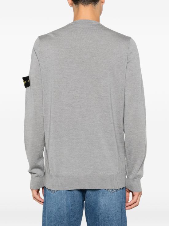 26FW 스톤 아일랜드 라이트 RWS 퓨어 울 크루넥 스웨터 L2S155100071S00C4 V0M49 ASHGREYML - STONE ISLAND