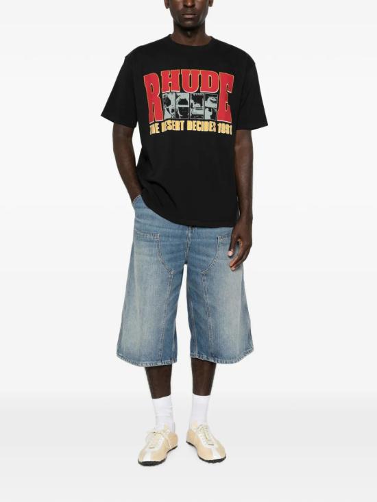 26FW 루드 반팔 티셔츠 RHFW26TT06012 8611 BLKRDMULTI - RHUDE