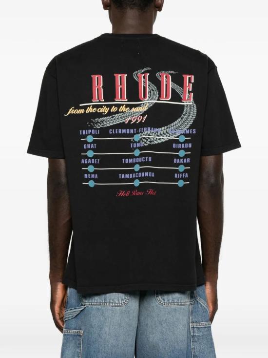 26FW 루드 반팔 티셔츠 RHFW26TT06012 8611 BLKRDMULTI - RHUDE