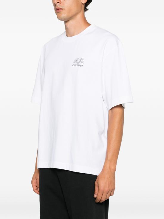26FW 오프화이트 반팔 티셔츠 OMAA120F26JER01E 100 WHITE - OFF WHITE