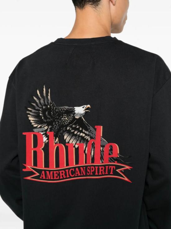 26FW 루드 긴팔 티셔츠 RHFW26TT15012 3164 BLACKRED - RHUDE