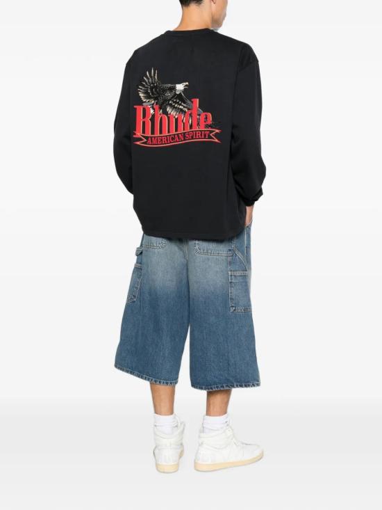 26FW 루드 긴팔 티셔츠 RHFW26TT15012 3164 BLACKRED - RHUDE