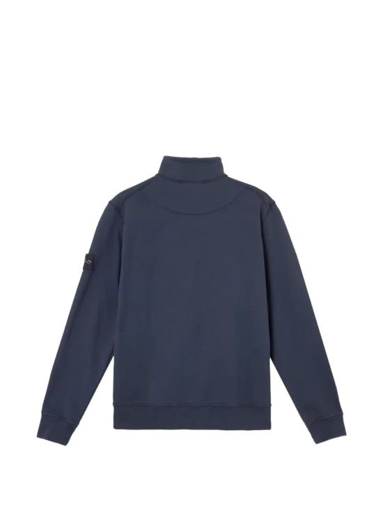 26FW 스톤 아일랜드 오가닉 코튼 플리스 레귤러 핏 하프 집 스웨트셔츠 오가닉 코튼 플리스 레귤러 핏 하프 집 스웨트셔츠 L2S156100070S0051 V0020 NAVYBLUE - STONE ISLAND