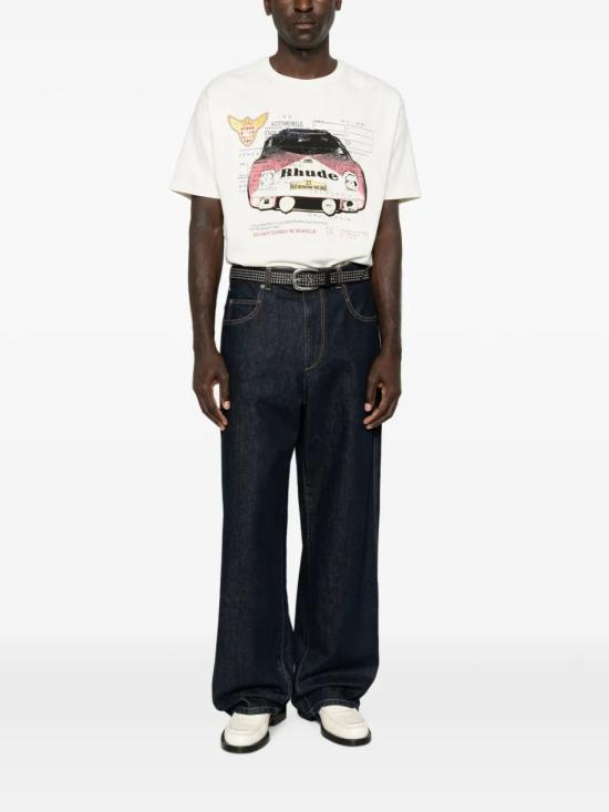 26FW 루드 반팔 티셔츠 RHPF26TT07012 3160 WHTBLKRED - RHUDE