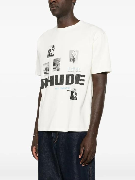 26FW 루드 반팔 티셔츠 RHPF26TT03012 6501 WHTBLKBLUE - RHUDE