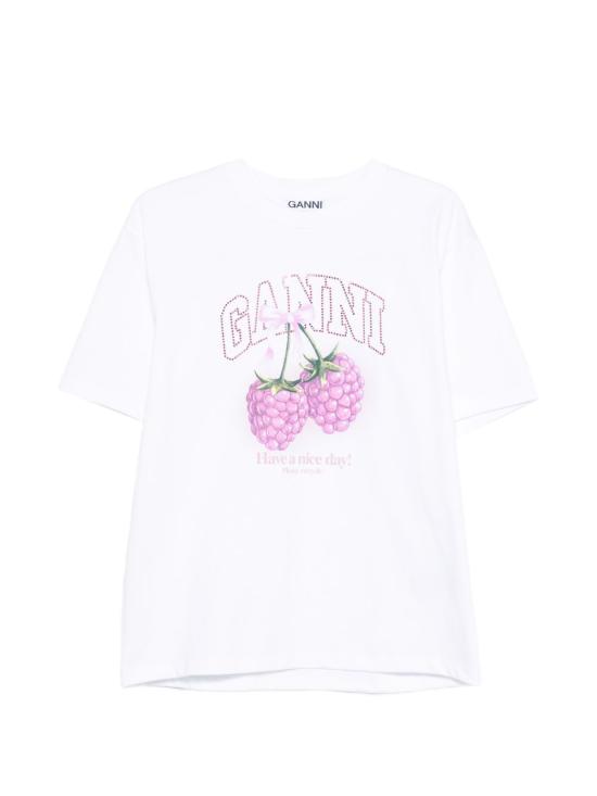 26FW 가니 반팔 티셔츠 A1050140151 BIANCO