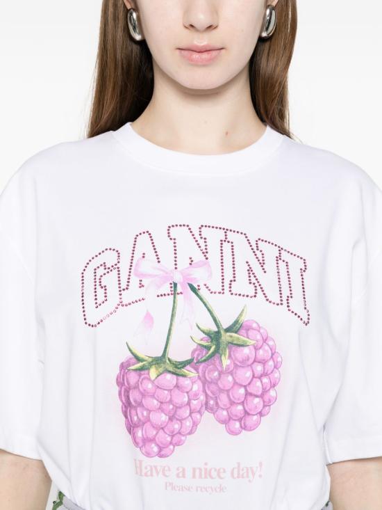 26FW 가니 반팔 티셔츠 A1050140151 BIANCO - GANNI