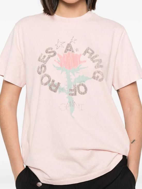 26FW 가니 반팔 티셔츠 A10501520BN ROSA - GANNI
