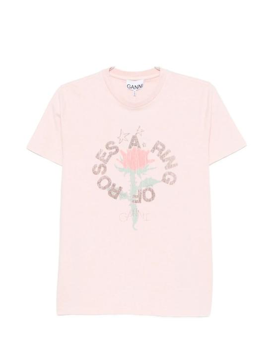 26FW 가니 반팔 티셔츠 A10501520BN ROSA