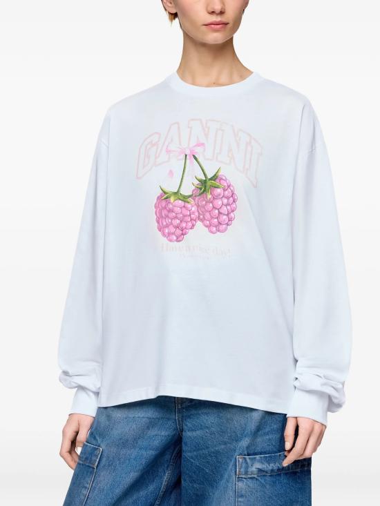 26FW 가니 반팔 티셔츠 A1050141151 BIANCO - GANNI