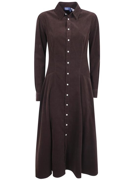 26FW 폴로 랄프로렌 미디 원피스 211B17452 005 BROWN