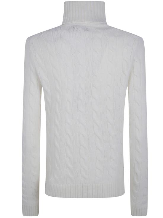 26FW 폴로 랄프로렌 울 캐시미어 케이블 니트 터틀넥 211888686099 012 WHITE - POLO RALPH LAUREN