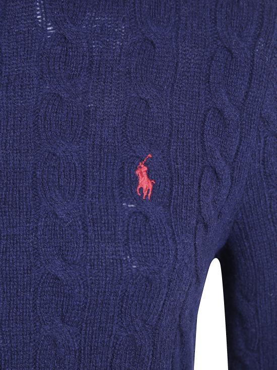 26FW 폴로 랄프로렌 울 캐시미어 케이블 니트 터틀넥 211888686099 007 BLUE - POLO RALPH LAUREN