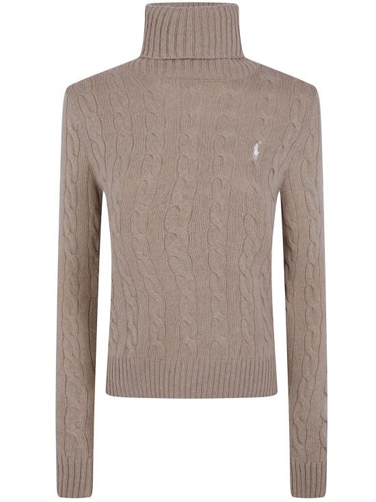 26FW 폴로 랄프로렌 울 캐시미어 케이블 니트 터틀넥 211888686099 006 NUDE NEUTRALS