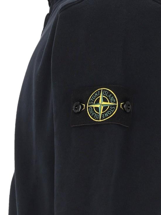 26FW 스톤 아일랜드 브러시드 오가닉 코튼 플리스 트랙 자켓 L2S156100066S0A20 V0020 NAVY BLUE - STONE ISLAND