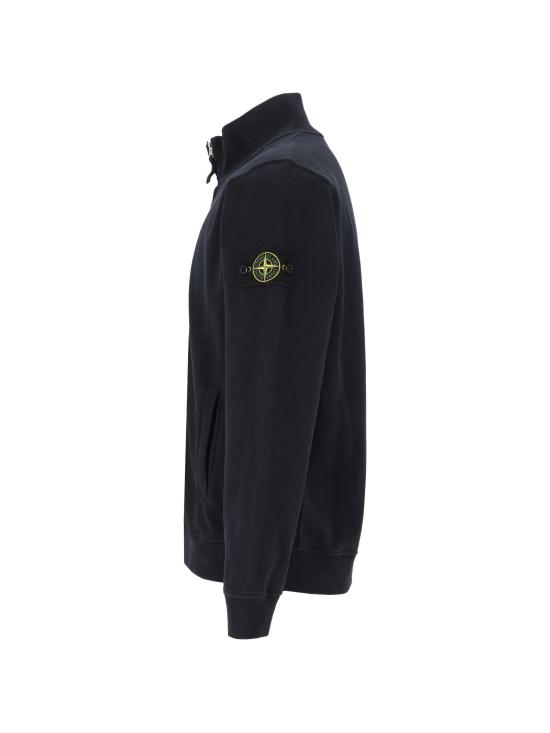 26FW 스톤 아일랜드 브러시드 오가닉 코튼 플리스 트랙 자켓 L2S156100066S0A20 V0020 NAVY BLUE - STONE ISLAND
