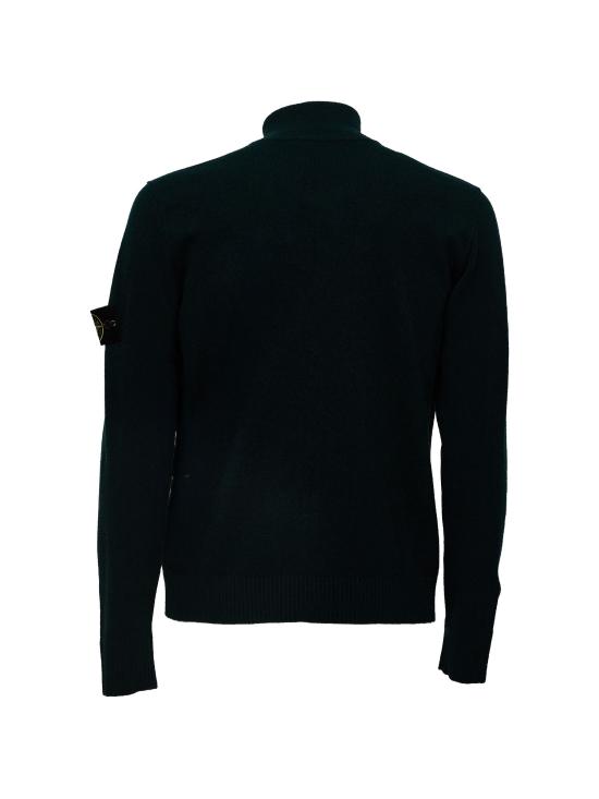 26FW 스톤 아일랜드 레귤러 핏 리브 트리밍 크루넥 스웨터 L2S155100023S00B4 V005S DARK GREEN - STONE ISLAND