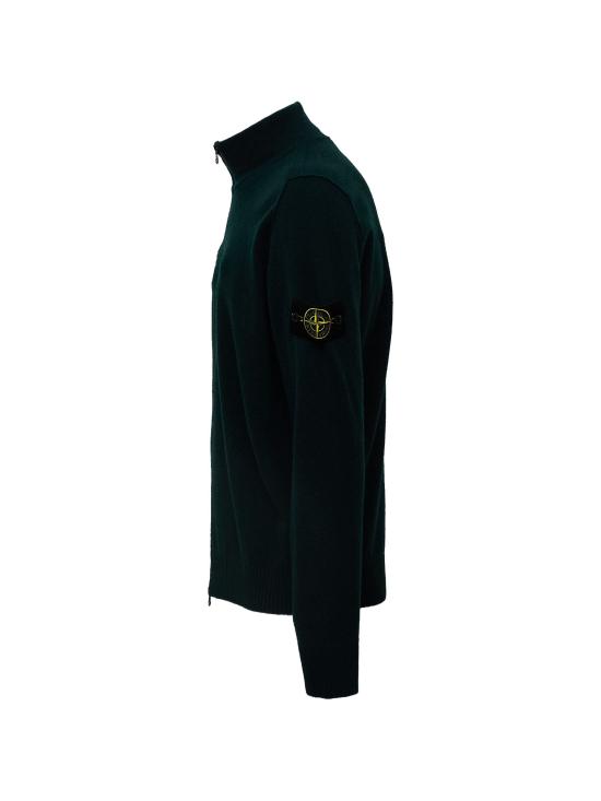26FW 스톤 아일랜드 레귤러 핏 리브 트리밍 크루넥 스웨터 L2S155100023S00B4 V005S DARK GREEN - STONE ISLAND