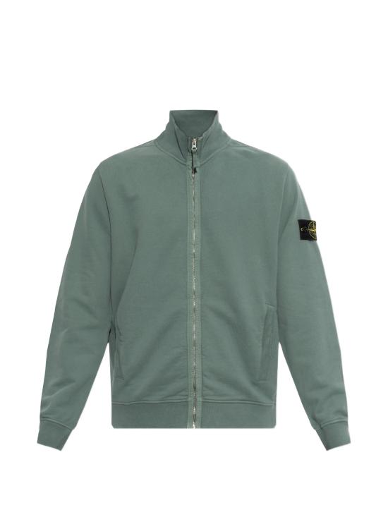 26FW 스톤 아일랜드 브러시드 오가닉 코튼 플리스 트랙 자켓 L2S156100066S0A20 V005T OCEAN GREEN
