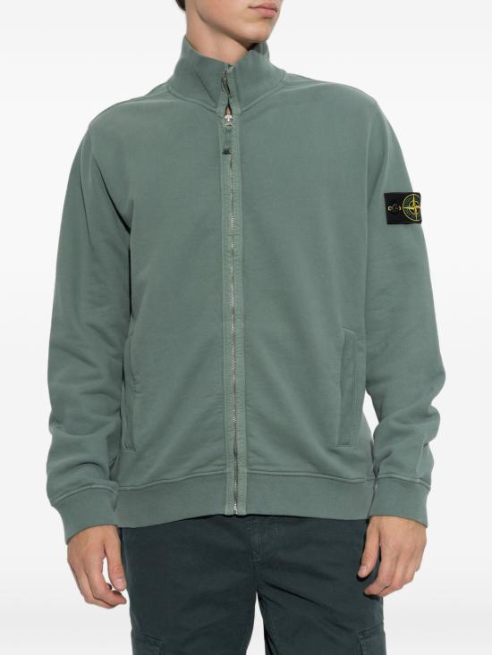 26FW 스톤 아일랜드 브러시드 오가닉 코튼 플리스 트랙 자켓 L2S156100066S0A20 V005T OCEAN GREEN - STONE ISLAND