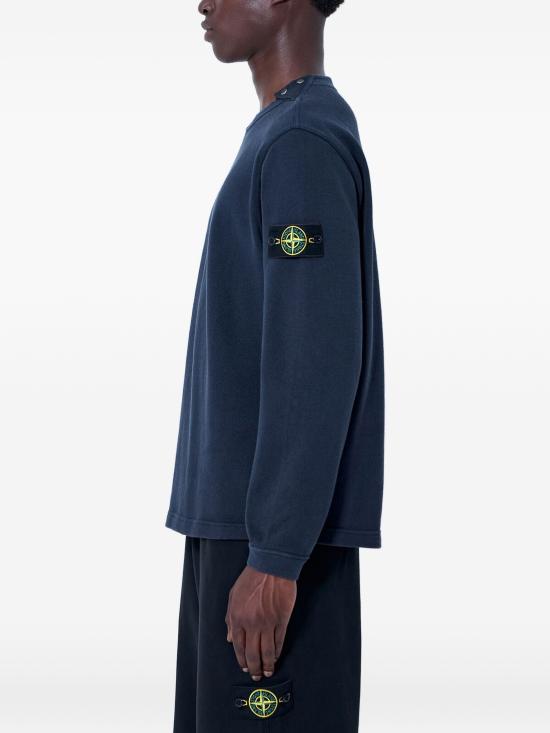 26FW 스톤 아일랜드 헤비 코튼 저지 크루넥 스웨트셔츠 L2S156100036S0406 V002A NAVY - STONE ISLAND