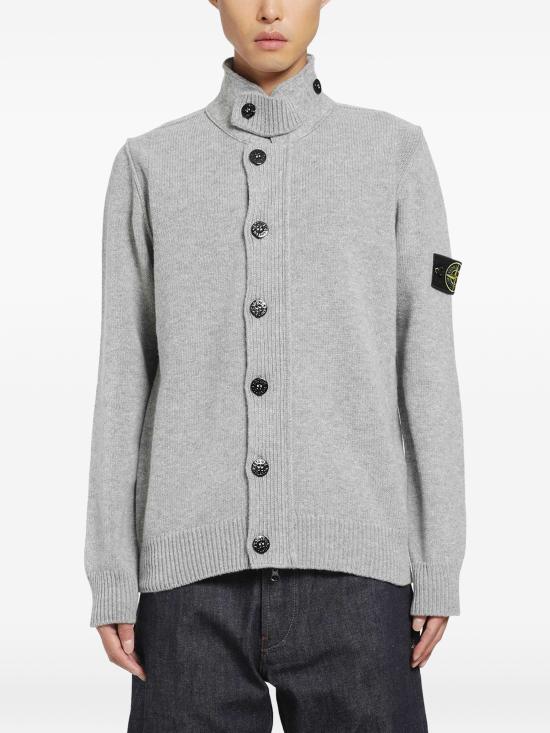 26FW 스톤 아일랜드 레귤러 핏 버튼 플래킷 집업 점퍼 L2S155100047S00A3 V0M60 GREY MELANGE