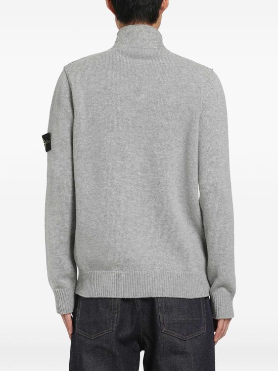 26FW 스톤 아일랜드 레귤러 핏 버튼 플래킷 집업 점퍼 L2S155100047S00A3 V0M60 GREY MELANGE - STONE ISLAND
