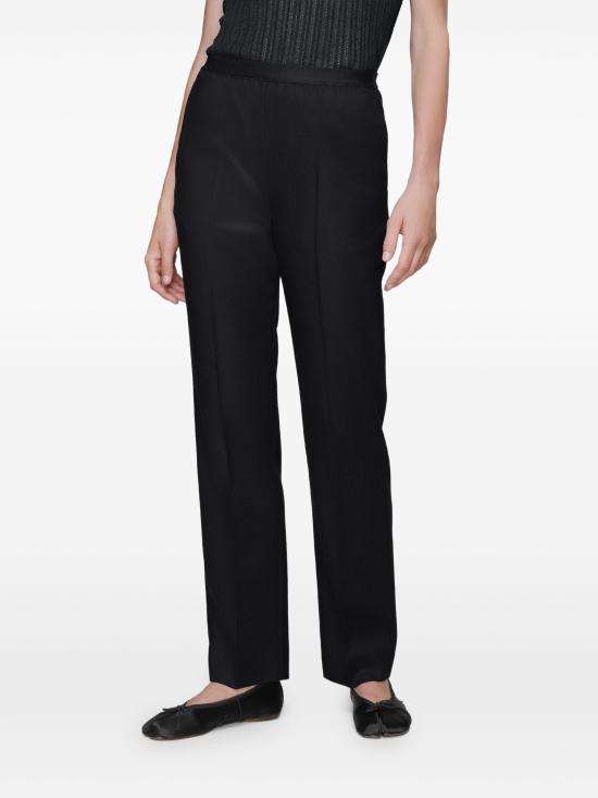 26FW 마르지엘라 울 와이드 레그 트라우저 S51KA0616S47782 900 BLACK - MAISON MARGIELA