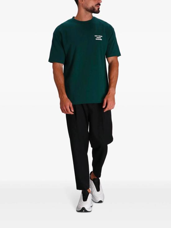 26FW 드롤드무슈 반팔 티셔츠 PERMTS203CO002 DGN DARK GREEN - DROLE DE MONSIEUR