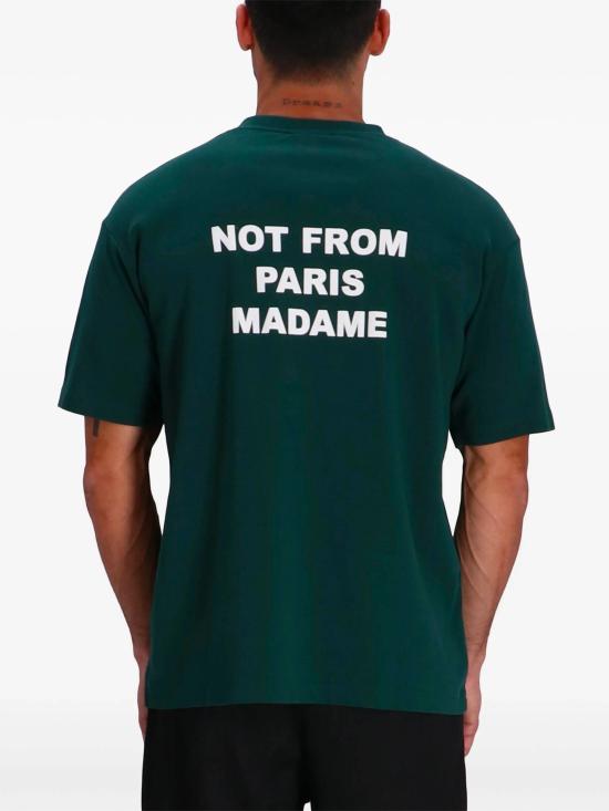 26FW 드롤드무슈 반팔 티셔츠 PERMTS203CO002 DGN DARK GREEN - DROLE DE MONSIEUR