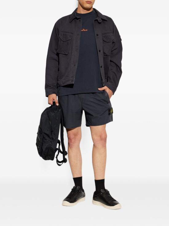 26FW 스톤 아일랜드 그래픽 프린트 오가닉 코튼 반팔 티셔츠 L2S152100001S0534 V002A NAVY - STONE ISLAND