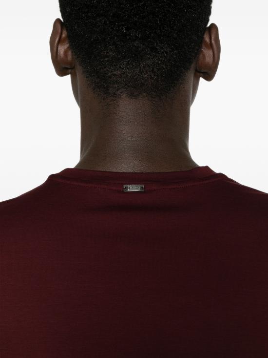 26FW 에르노 슈퍼파인 코튼 스트레치 티셔츠 JG000174U52003 6750 BORDEAUX - HERNO