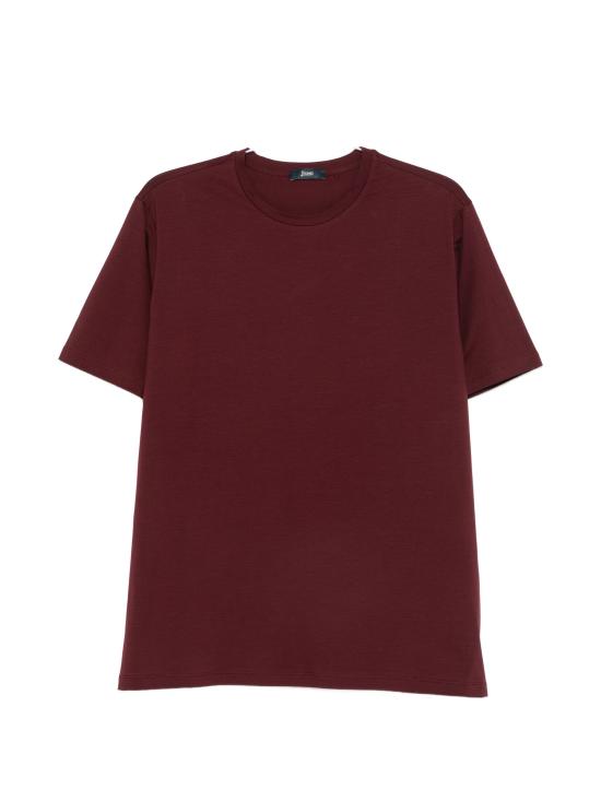 26FW 에르노 슈퍼파인 코튼 스트레치 티셔츠 JG000174U52003 6750 BORDEAUX