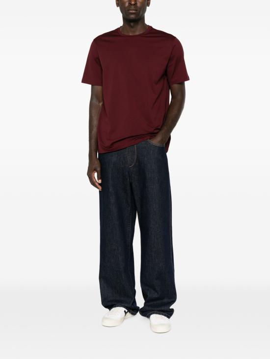 26FW 에르노 슈퍼파인 코튼 스트레치 티셔츠 JG000174U52003 6750 BORDEAUX - HERNO