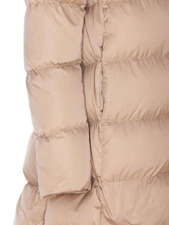 25FW 에르노 새틴 & 뉴 레이디 퍼 A셰이프 다운 자킷 PI001934D12170Z1985 NUDE NEUTRALS - HERNO
