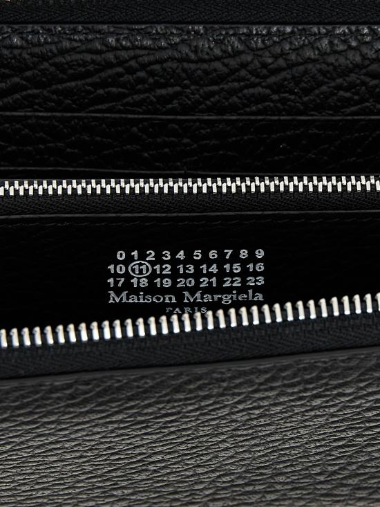 26FW 마르지엘라 4스티치 집어라운드 장지갑 S56UI0110P4455T8013 BLACK - MAISON MARGIELA