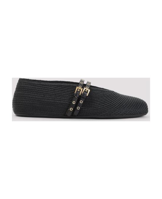 25FW 알라이아 플랫 슈즈 AA3A058TK036 999 BLACK - ALAIA