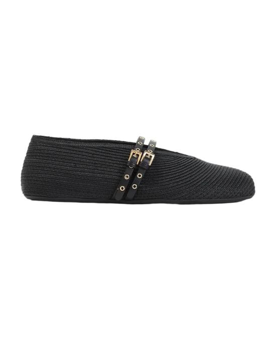 25FW 알라이아 플랫 슈즈 AA3A058TK036 999 BLACK