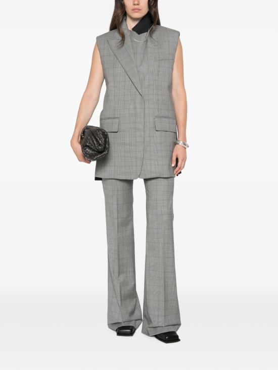 26FW 막스마라 스트레이트 팬츠 2622136071650 001 BLANCO NEGRO GALLES - MAX MARA