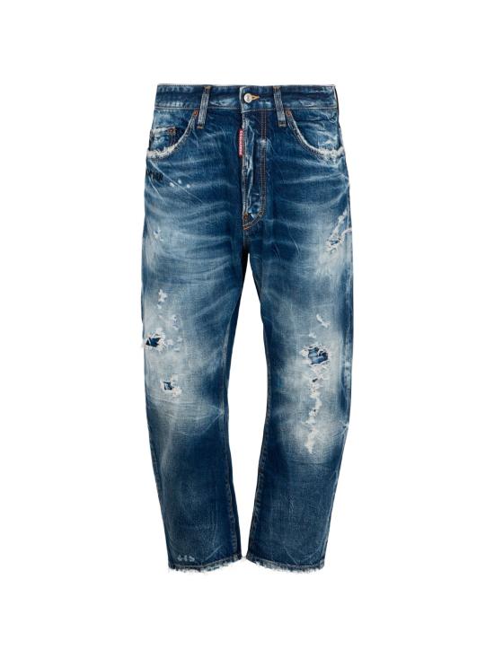 26FW 디스퀘어드2 스트레이트 팬츠 S74LB1970D30045 470 NAVY BLUE