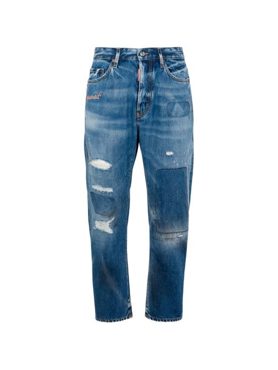 26FW 디스퀘어드2 스트레이트 팬츠 S74LB1981D30043 470 NAVY BLUE