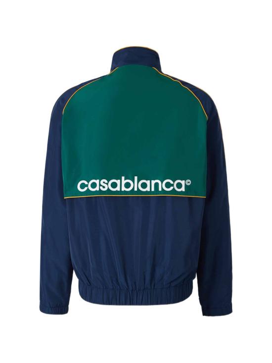 26FW 카사블랑카 자켓 MPF26JK512 01 NAVY GREEN WHITE YELLOW - CASABLANCA