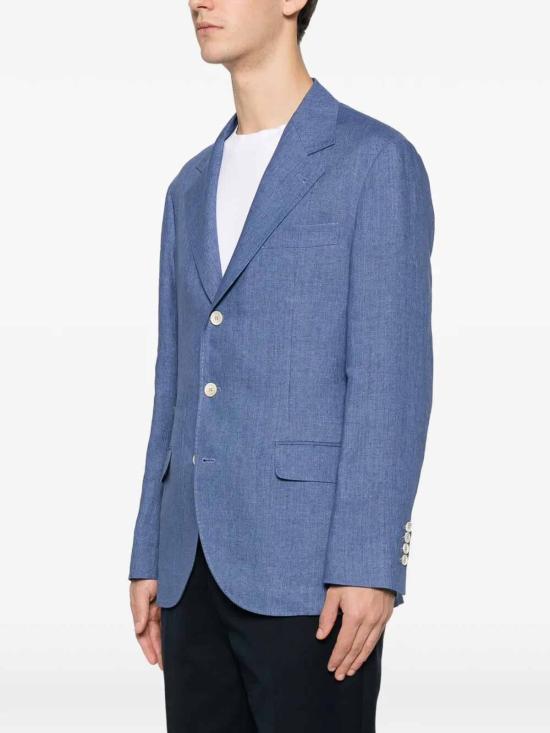 26SS 브루넬로 쿠치넬리 리넨 디컨스트럭티드 재킷 MB4307BTDC013 DENIM - BRUNELLO CUCINELLI