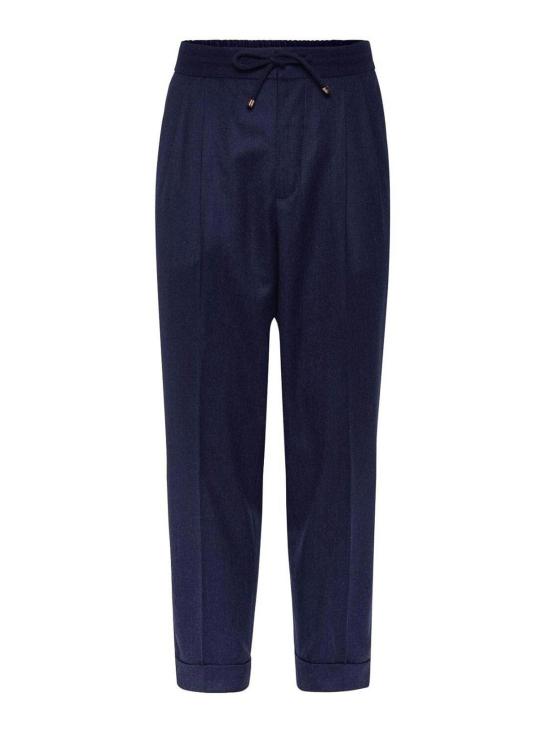  브루넬로 쿠치넬리 스트레이트 팬츠 ME226E1710C396 DARK BLUE
