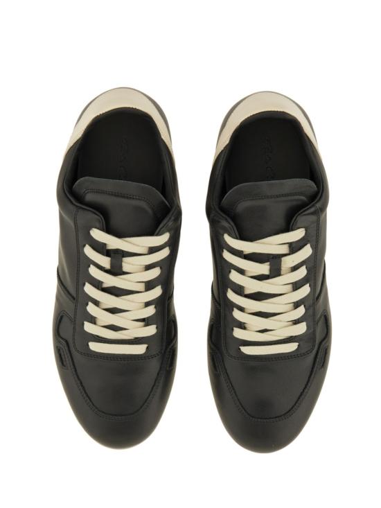  릭 오웬스 스니커즈 미니멀  가죽 트레이너 블랙 - RICK OWENS