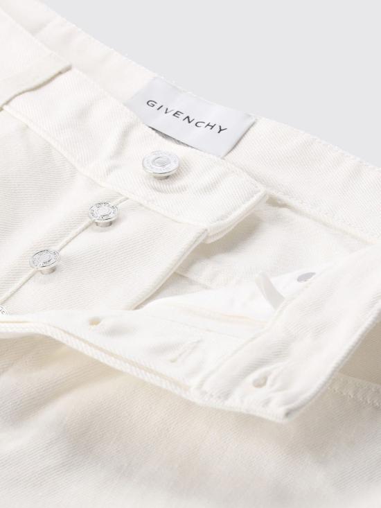 26FW 지방시 데님 팬츠 BM51NS516T 100 White - GIVENCHY