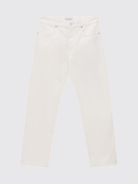 26FW 지방시 데님 팬츠 BM51NS516T 100 White - GIVENCHY