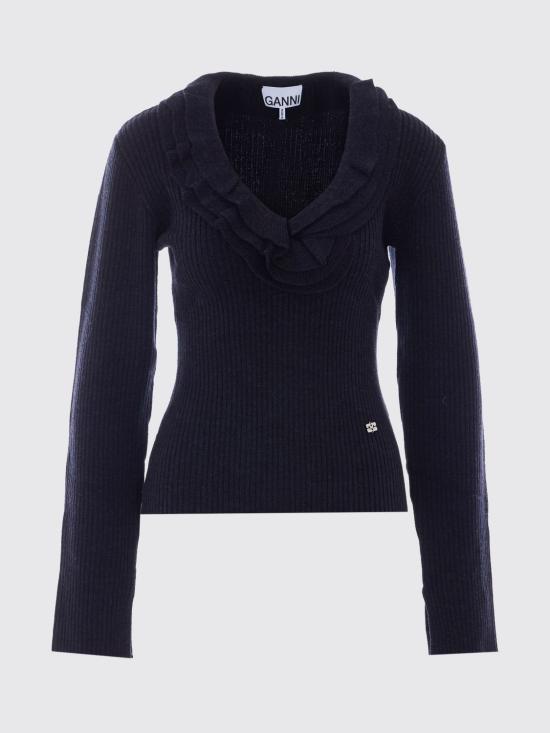 26FW 가니 스웨터 A1040528 252 Blue - GANNI