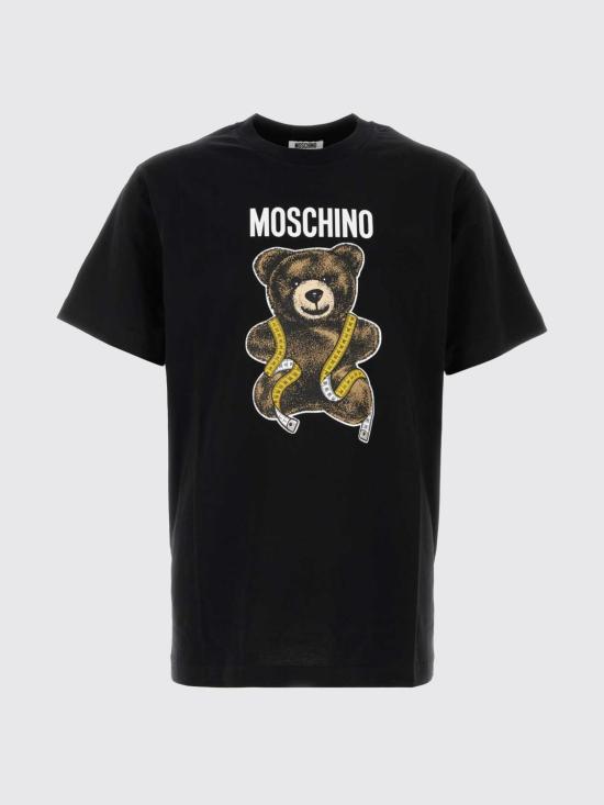 26FW 모스키노 반팔 티셔츠 07105241 1555 Black - MOSCHINO